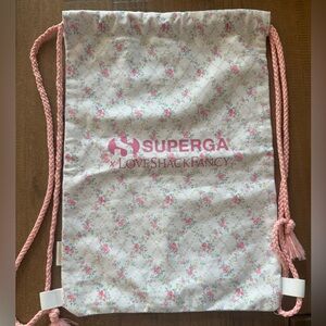 Loveshackfancy superga shoe bag floral new white cute